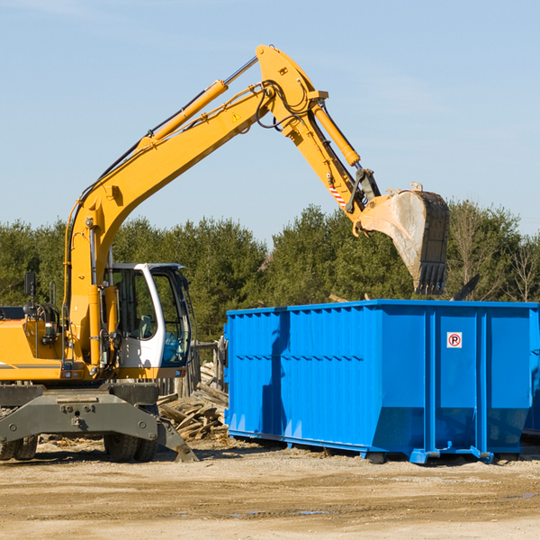 can i choose the location where the residential dumpster will be placed in Andalusia